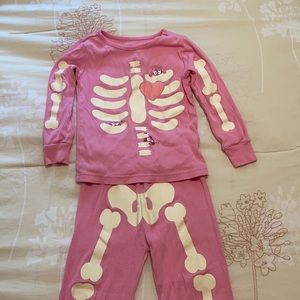 Size 3 Pink two piece Halloween pajamas